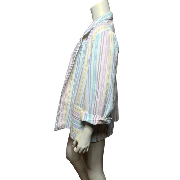 Dante Original Striped Pastel Blazer - Size 40 (Made in USA) - Picture 8 of 9